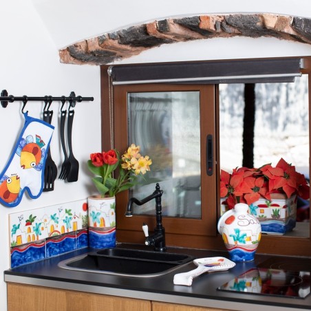Piastrelle artigianali siciliane cucina Dammusi Ceramiche De Simone Piastrelle artigianali siciliane cucina Dammusi Ceramiche De Simone